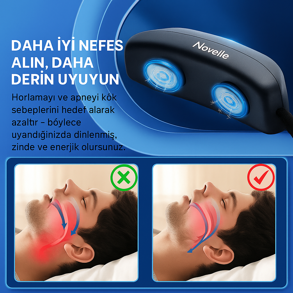 Novelle Horlama Önleyici Nörostimülasyon Cihazı SleepClear